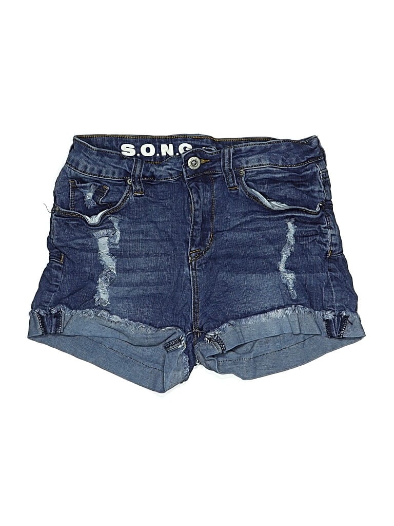 Pre-owned S.o.n.g. Denim Shorts In Blue