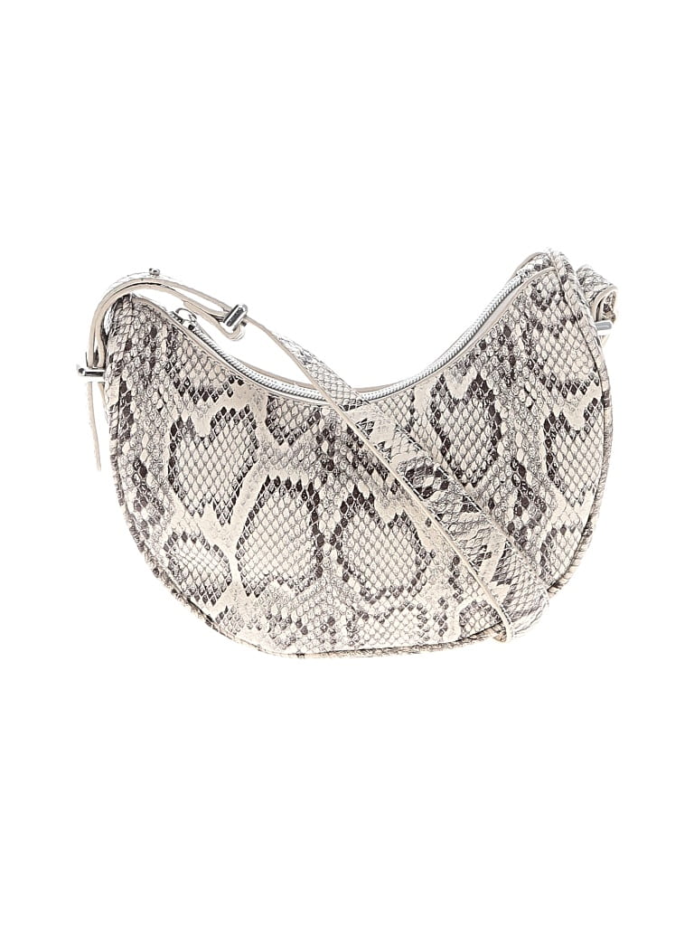 Pre-owned Just Fab Shoulder Bag In Silver