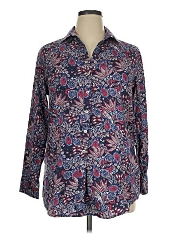 Foxcroft Long Sleeve Button-Down Shirt (view 1)