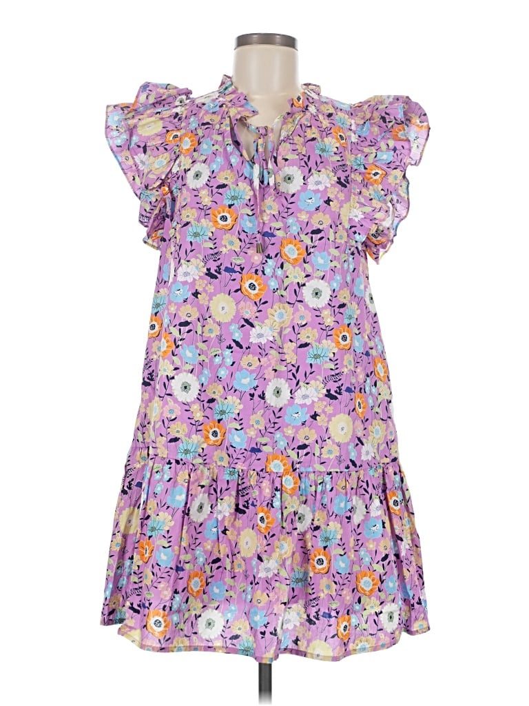 Pre-owned Entro Casual Dress In Purple