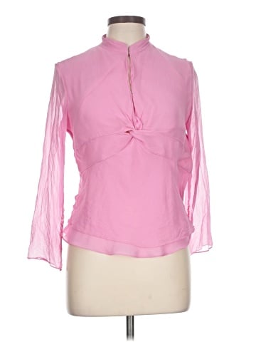 ICE Long Sleeve Silk Top (view 1)
