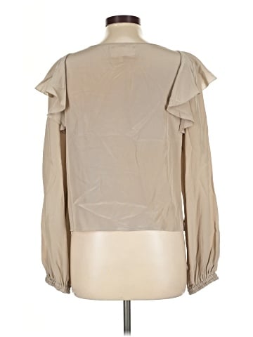 Nicole Miller Artelier Long Sleeve Silk Top (view 2)