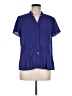 212 Collection Blue Short Sleeve Blouse Size M - photo 1