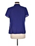 212 Collection Blue Short Sleeve Blouse Size M - photo 2