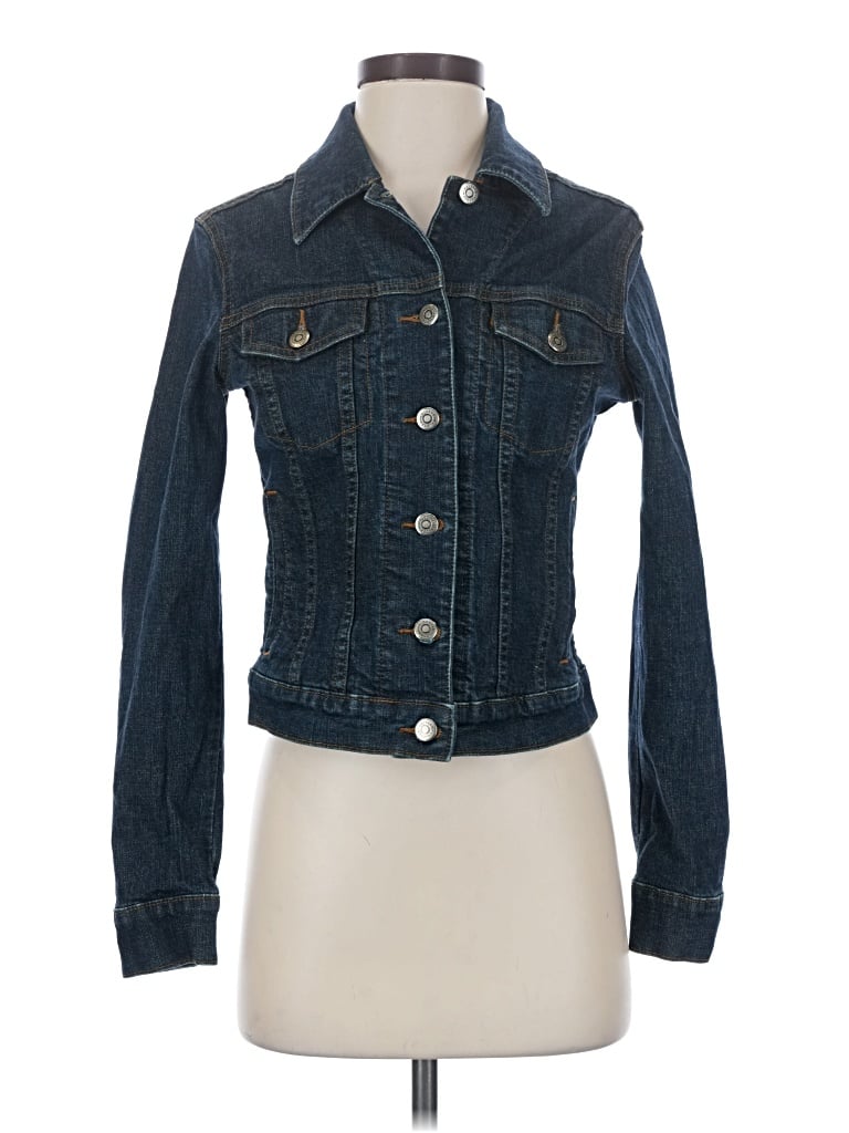 Pre-owned Halogen Denim Jacket In Blue
