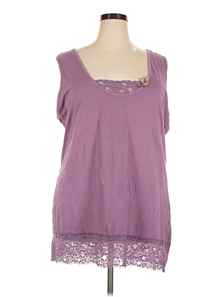 Pre-owned Ellos Sleeveless T-shirt In Purple