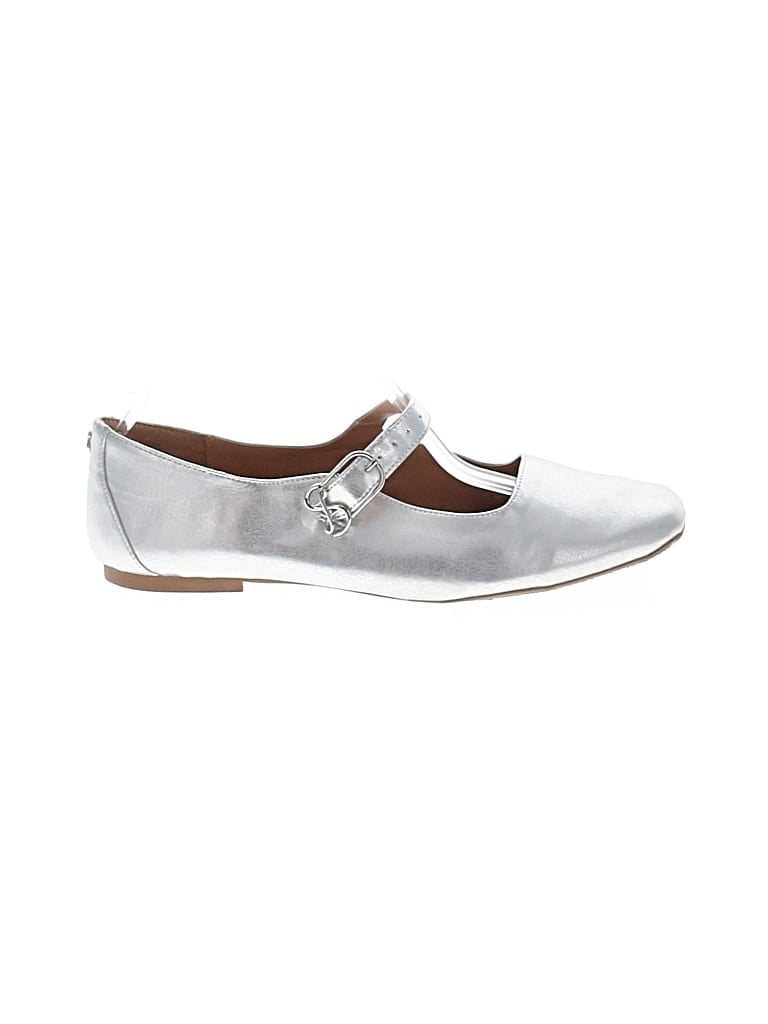 Pre-owned Sam & Libby Flats In Silver