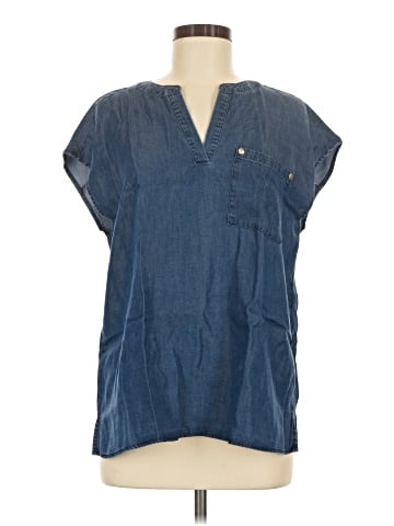 Jones New York Signature Short Sleeve Blouse (view 1)