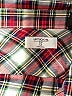 UNTUCKit 100% Cotton Plaid Red Long Sleeve Button-Down Shirt Size 12 - photo 4