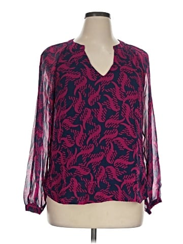 Diane von Furstenberg Long Sleeve Blouse (view 1)