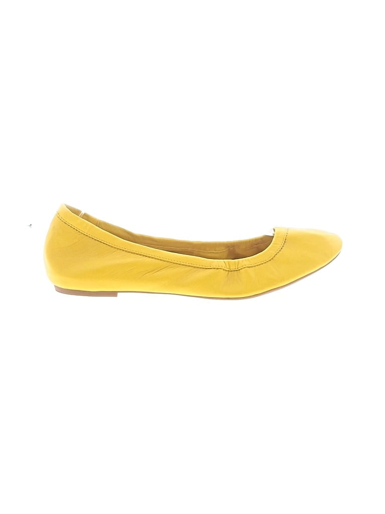 Pre-owned Merona Flats In Yellow