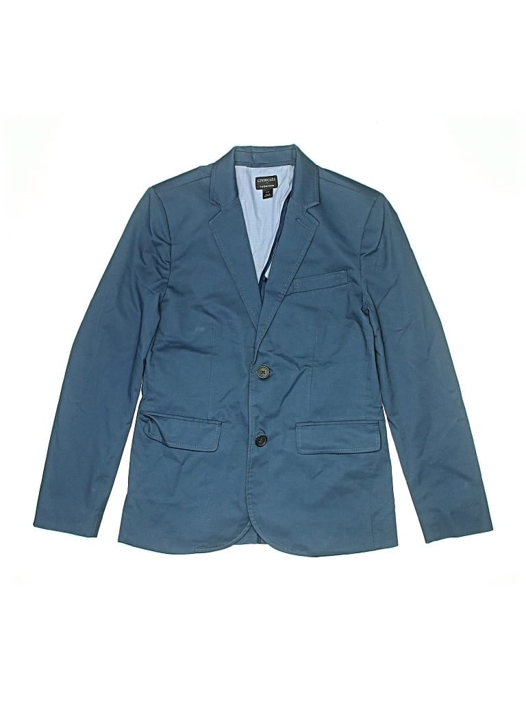Pre-owned Crewcuts Outlet Kids' Blazer Jacket In Blue