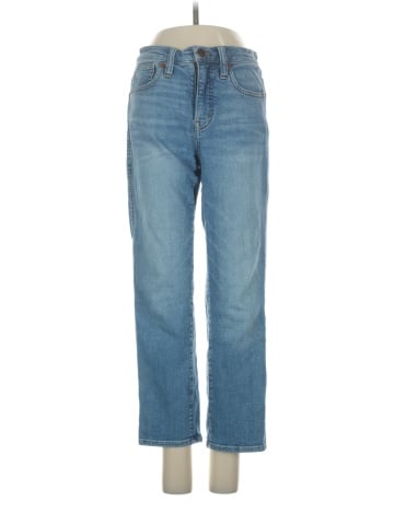 Madewell Petite Stovepipe Jeans in Euclid Wash (view 1)