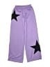 Shein 100% Polyester Stars Purple Sweatpants Size 9 - photo 1