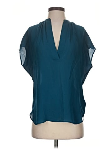 Vince. Short Sleeve Silk Top (view 1)
