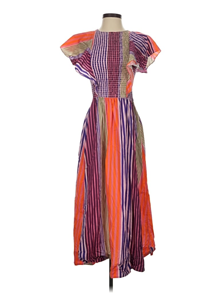 Pre-owned Oliphant Casual Dress In Purple