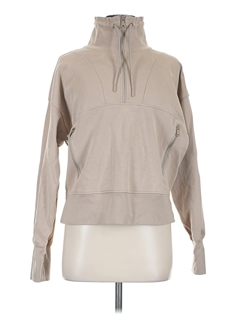 Pre-owned Active By Old Navy Fleece Jacket In Tan