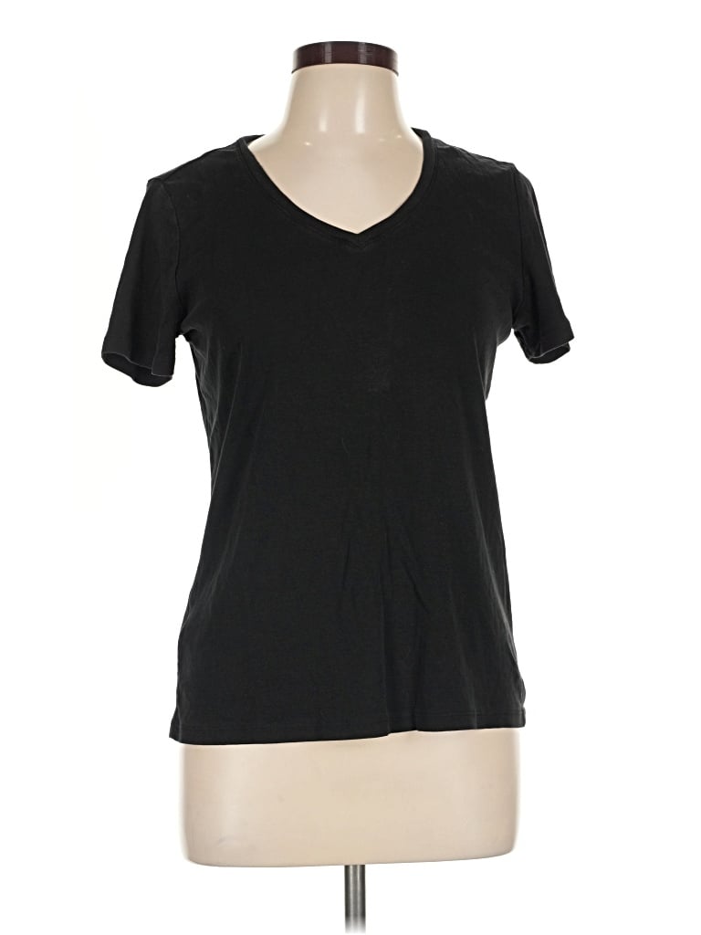 Pre-owned Eddie Bauer Short Sleeve T-shirt In Black
