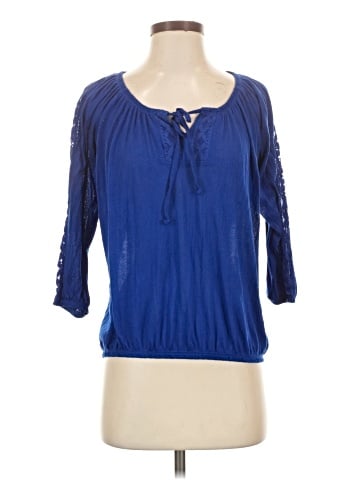Allison Brittney 3/4 Sleeve Blouse (view 1)