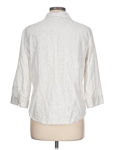 St. John's Bay 3/4 Sleeve Button-Down Shirt (view 2)