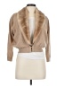 Max Mara Tan Faux Fur Jacket Size M - photo 1