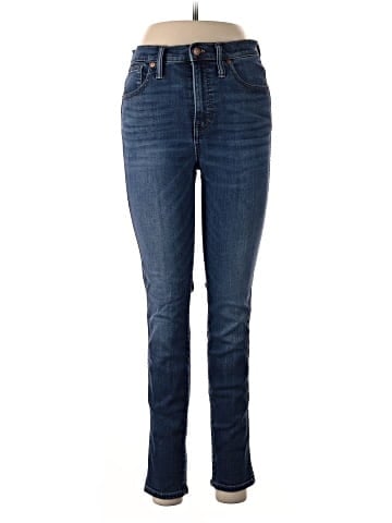 Madewell 10" High-Rise Skinny Jeans in Danny Wash: TENCEL&trade; Denim Edition (view 1)