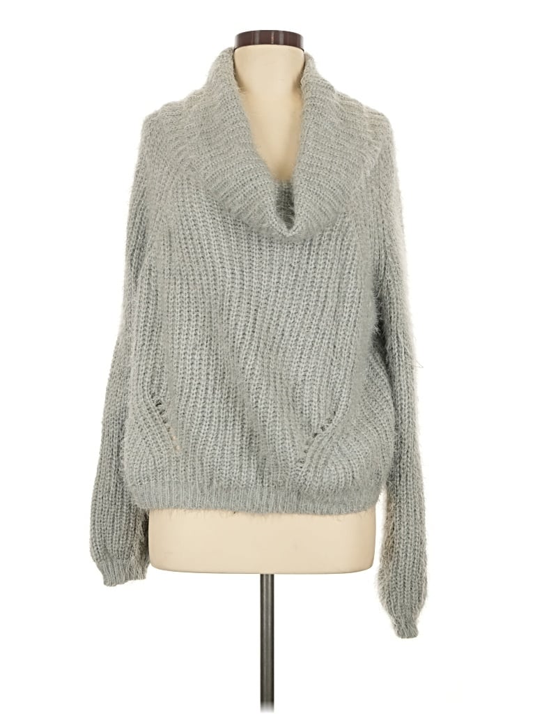 Pre-owned Main Strip Pullover Sweater In Gray
