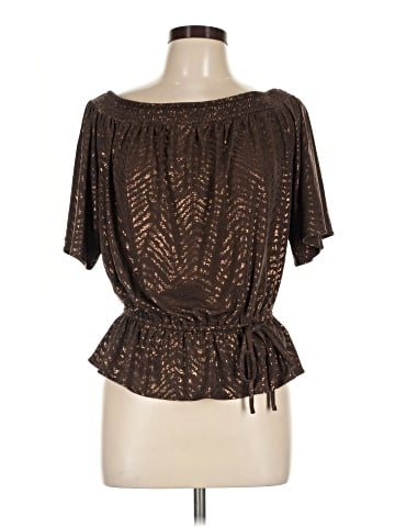 White House Black Market Short Sleeve Blouse (view 1)