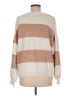 Dreamers Stripes Tan Pullover Sweater Size M - photo 2