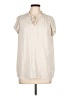 Maison d' Amelie 100% Polyester Ivory Short Sleeve Blouse Size L - photo 1