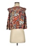 Glam Paisley Orange 3/4 Sleeve Blouse Size S - photo 1