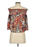 Glam Paisley Orange 3/4 Sleeve Blouse Size S - photo 2