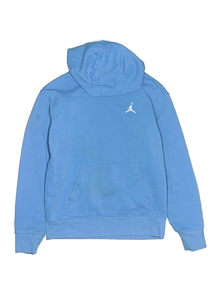 Pre-owned Air Jordan Kids' Pullover Hoodie In Blue