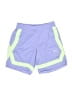 Nike 100% Polyester Color Block Purple Athletic Shorts Size L (kids) - photo 1