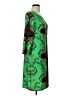 Forever Print Green Cocktail Dress Size L - photo 4