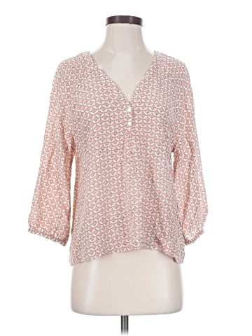 Joie 3/4 Sleeve Silk Top (view 1)