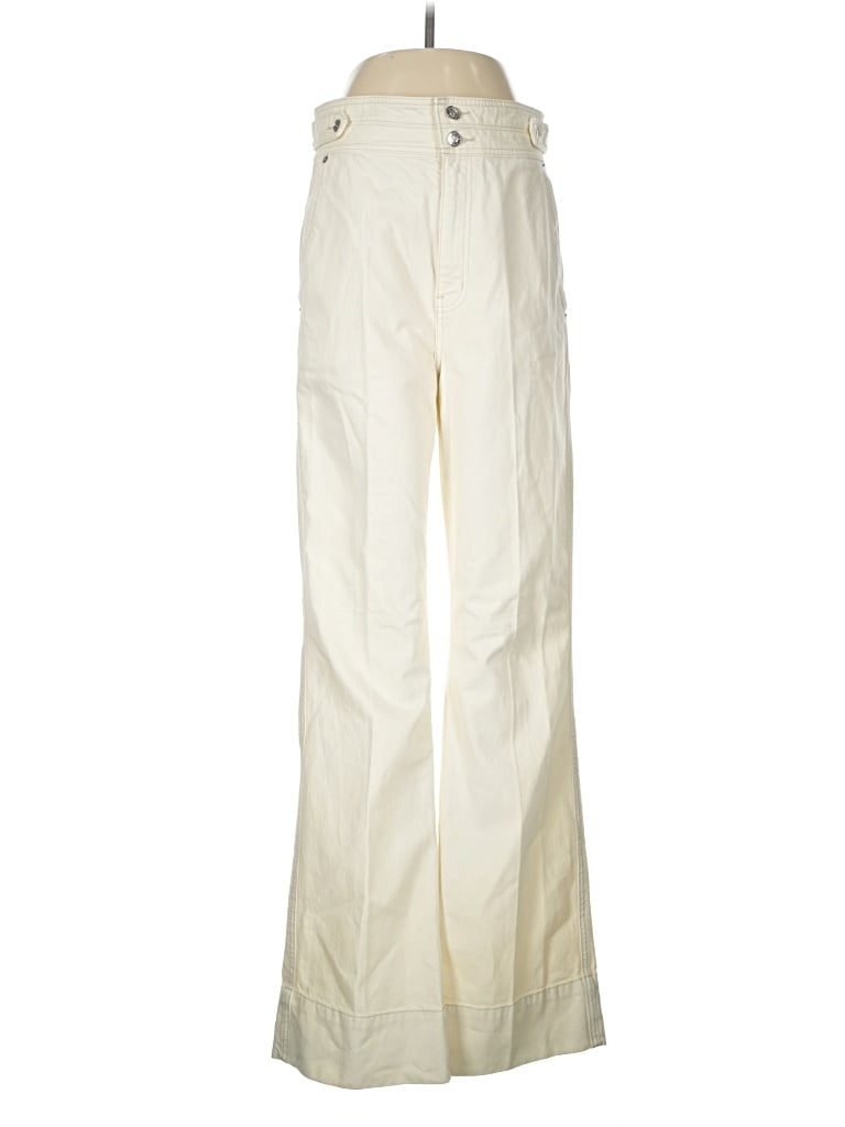 Pre-owned Current Elliott Casual Pants In Ivory