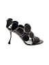 Manolo Blahnik Graphic Black Sandals Size EU 40 1/2 - photo 1