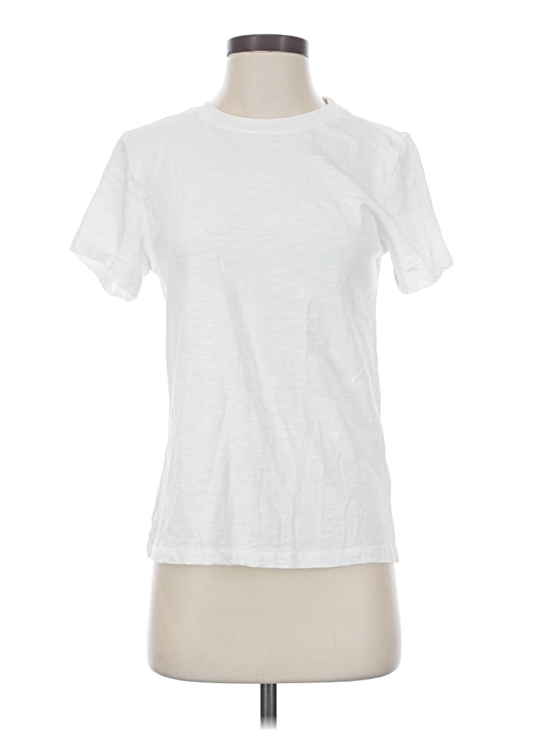 Pre-owned Quince Short Sleeve T-shirt In White