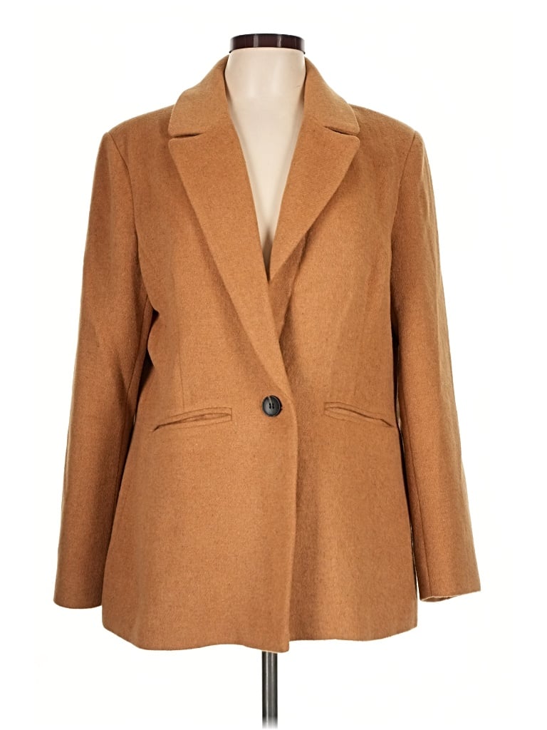 Pre-owned Avec Les Filles Blazer Jacket In Brown