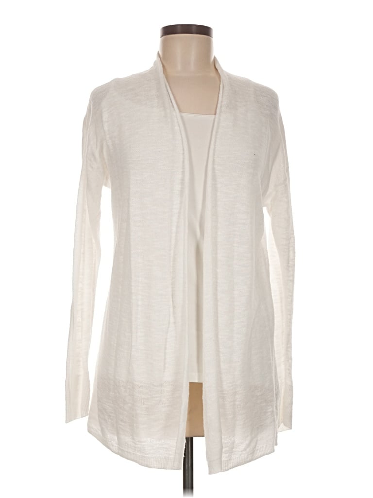 Pre-owned Caslon Cardigan Sweater In Ivory