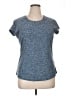 Title Nine Tweed Blue Active T-Shirt Size XL - photo 1