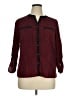 Elementz Houndstooth Red 3/4 Sleeve Blouse Size XL Petite - photo 1
