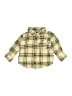 Old Navy 100% Cotton Yellow Long Sleeve Button-Down Shirt Size 18-24 mo - photo 1