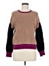 Express Color Block Brown Pullover Sweater Size M - photo 1