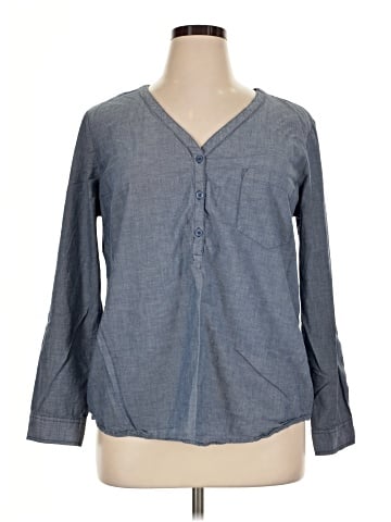 Faded Glory Long Sleeve Blouse (view 1)