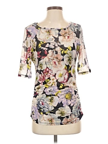 White House Black Market Short Sleeve Blouse (view 1)