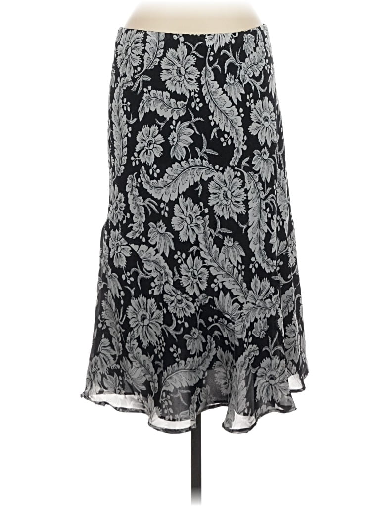 Pre-owned Chaps Casual Skirt In Gray