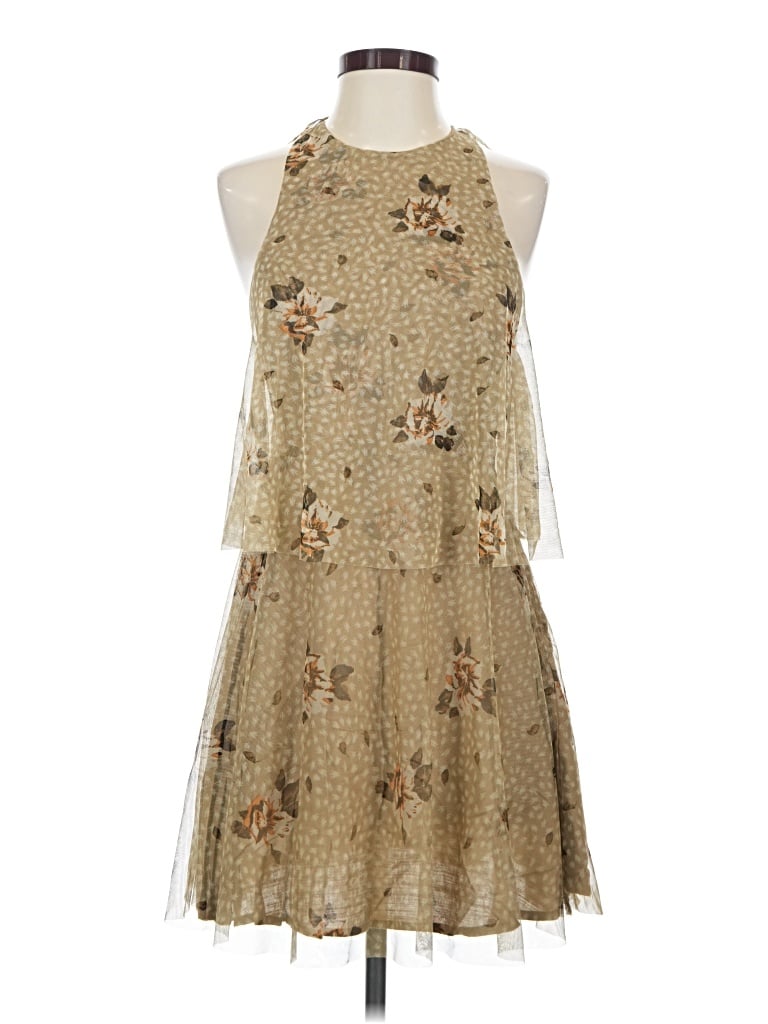 Pre-owned Kimchi Blue Cocktail Dress In Gold