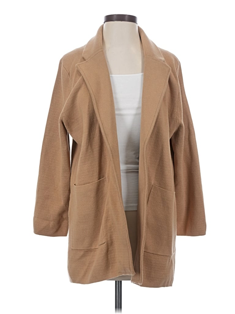 Pre-owned Quince Cardigan Sweater In Tan